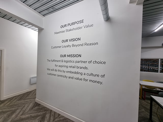 Photo of wall graphics