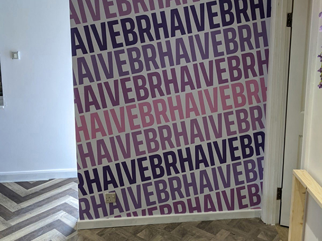 Photo of wall graphics