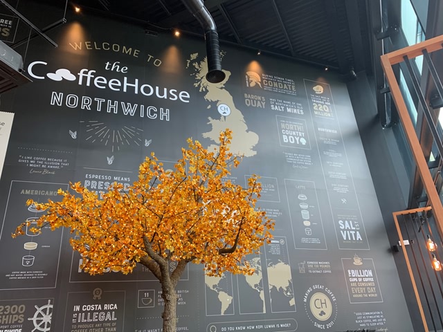 Photo showing wall graphics