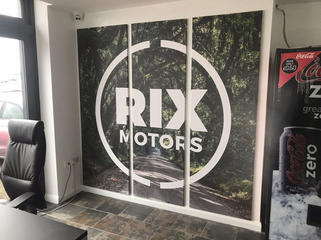 Photo showing wall graphics