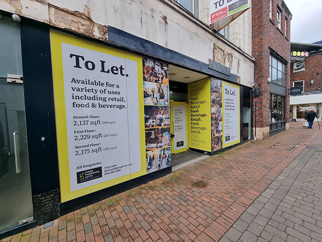 Photo showing window graphics